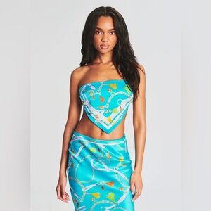 Seroya Natalia silk scarf top